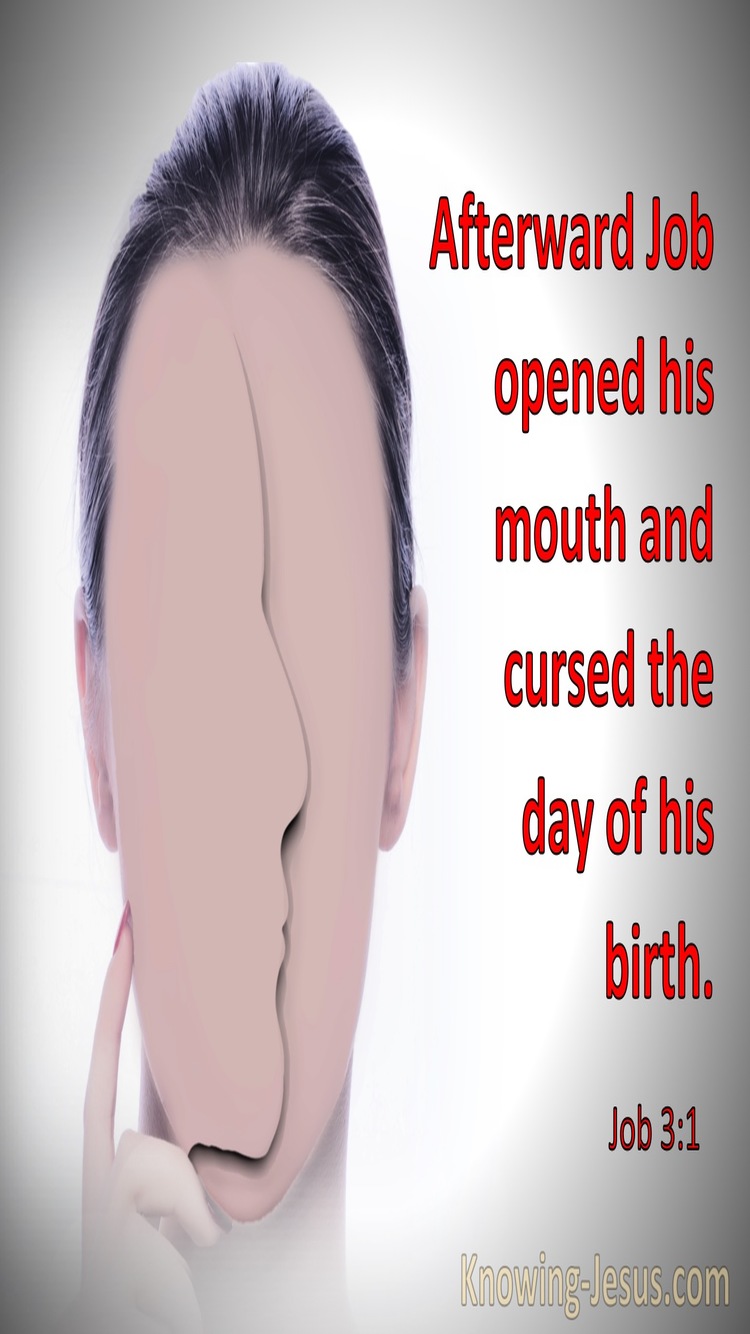 Job 3:1 Job Cursed The Day Of His Birth (gray)